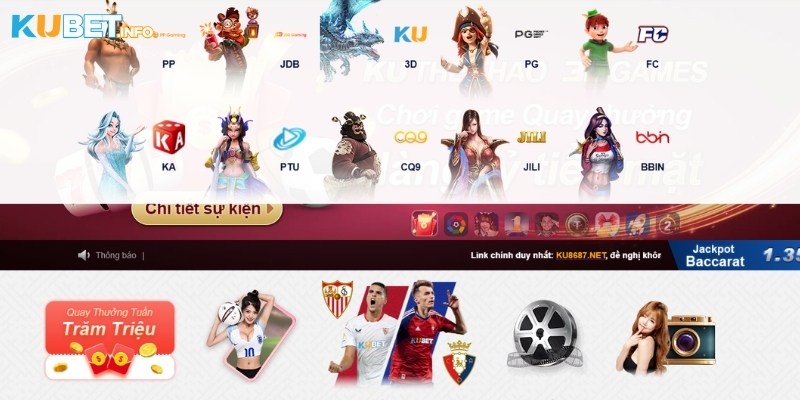 Các nhà cung cấp slot game nổi bật tại Kubet
